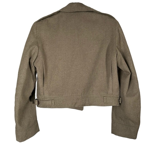 1950s Miller Gabbe Limited Medium Women's Military Jacket Vintage 50s Army Wool - Picture 5 of 15